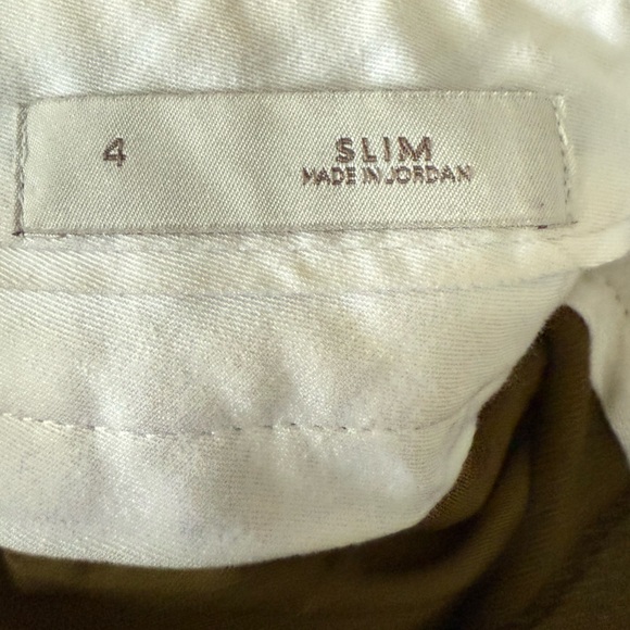 Loft green cropped slim leg pants size 4 women - Picture 3 of 5